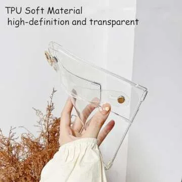 Stylish UMUBUHOMS Clear Kindle Oasis Hand-held Case