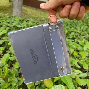 Stylish UMUBUHOMS Clear Kindle Oasis Hand-held Case
