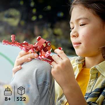 LEGO Creator 3 in 1 Sunken Treasure Mission Submarine Toy, Underwater Creatures Transform from Octopus tp Lobster to Manta Ray, Fun Sea Animal Figures, 31130