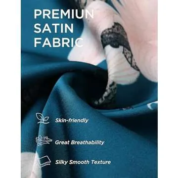 BABEYOND Kimono Robe Cover up with Box Long Floral Satin Sleepwear Silky Bathrobe Bachelorette Robe