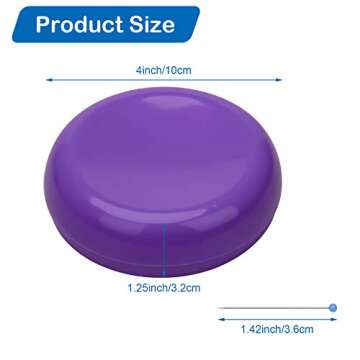 Coitak Magnetic Sewing Pincushion with 100 Plastic Head Pins, Magnetic Pins Holder for Sewing Quilting, (Purple)