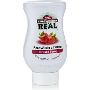 Reàl Strawberry Puree Infused Syrup - 16.9 FL OZ Squeezer