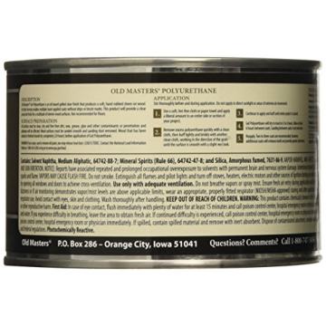 Old Masters Gel Polyurethane for Stunning Finishes
