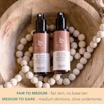 Face Tanner Serum - USA Made with Natural & Organic Ingredients, Sunless Self Tanner for Face with Anti-Aging Hyaluronic Acid, Non Toxic Bronzing Serum for Streak-Free Fake Tan & Natural Glow