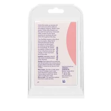 Clean & Clear Oil Absorbing Facial Sheets, Portable Blotting Papers for Face & Nose, Blotting Sheets for Oily Skin to Instantly Remove Excess Oil & Shine, Absorbing Blotting Papers, 50 ct (Pack of 6)