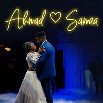 ZLOOREE Custom LED Neon Sign Personalized Neon Light for Wedding Birthday Party Home Bedroom Living/Game Room Decor Shop Bar Logo Name Light Sign Neon Signs for Wall Decor Mothers Day Gifts