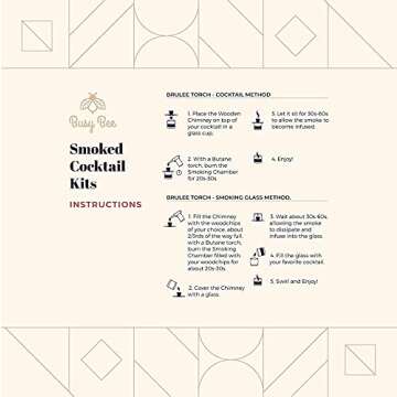 Busy Bee Oak Cocktail Smoker Kit for Luxury Mixology