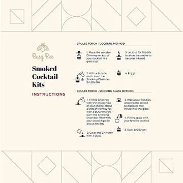 Busy Bee Oak Cocktail Smoker Kit for Luxury Mixology