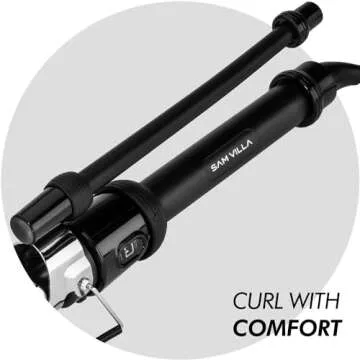 Sam Villa 2-in-1 Professional Curling Iron with Wand