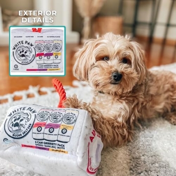 Haute Diggity Dog White Paw Grrriety Pack Plush Dog Toy