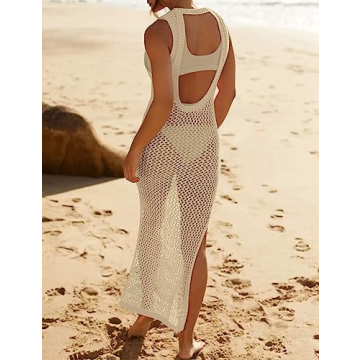 Eddoyee Crochet Cover Up for Swimwear Stylish Comfortable