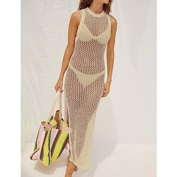Eddoyee Crochet Cover Up for Swimwear Stylish Comfortable
