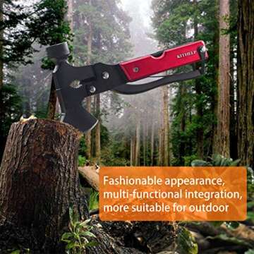 KITHELP Camping Gear Survival Multitool - Camping Gifts for Men Dad Husband Boyfriend Best Camping Accessories Survival Supplies Outdoor Tools