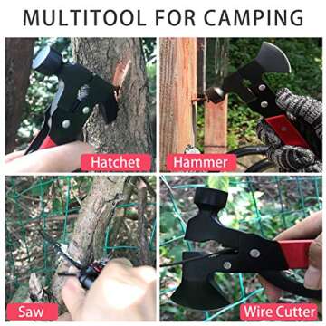 KITHELP Camping Gear Survival Multitool - Camping Gifts for Men Dad Husband Boyfriend Best Camping Accessories Survival Supplies Outdoor Tools