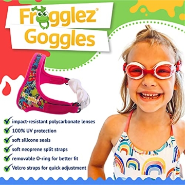 Frogglez Swim Goggles for Kids Comfortable Leakproof Design