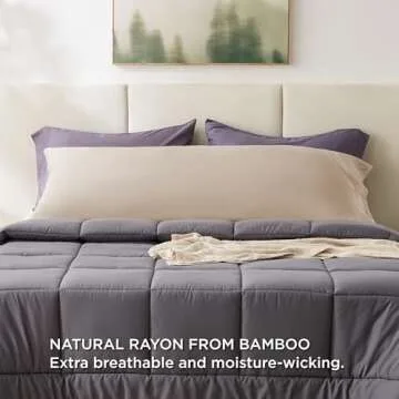 Bedsure Body Pillow Cover - Khaki Long Cooling Pillow Cases, 100% Rayon Derived from Bamboo, Soft & Breathable Body Pillowcase with Envelope Closure, Gifts for Women or Men, 1 Pack, 20x54 Inches