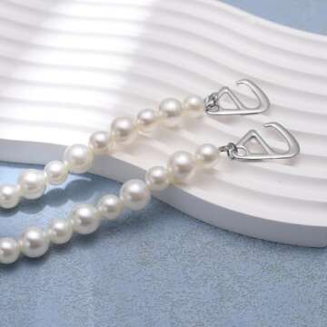 2 Pcs Shoe Charms Shoe Accessories, 2 Pcs Shoe Chains Pearl Shoe Decoration Charms for Girls Women - Style 1