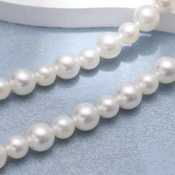 2 Pcs Shoe Charms Shoe Accessories, 2 Pcs Shoe Chains Pearl Shoe Decoration Charms for Girls Women - Style 1