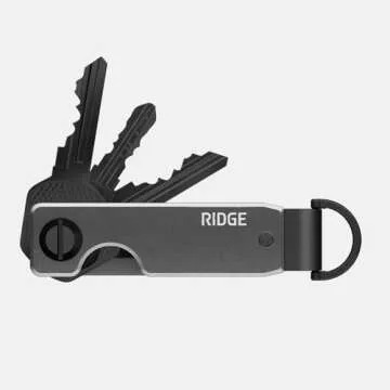 The Ridge Key Organizer - Compact Metallic Key Holder | Minimalist Innovative Keyholder | Smart Keyc...