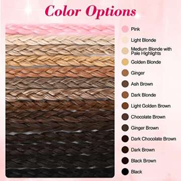 REECHO 18" Baby Braids Clip in Extensions for Women