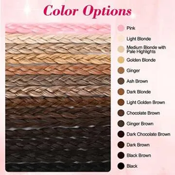 REECHO 18" Baby Braids Clip in Extensions for Women