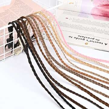 REECHO 18" Baby Braids Clip in Extensions for Women