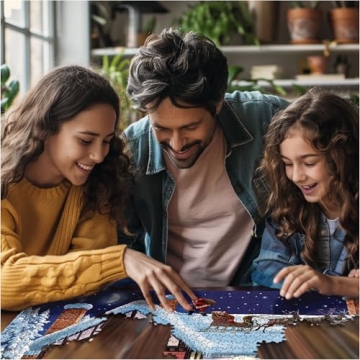 White Mountain Christmas House 1000 Piece Puzzle