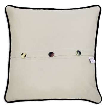 Catstudio Dallas Embroidered Decorative Throw Pillow