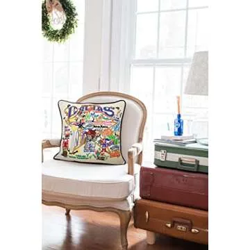 Catstudio Dallas Personalized Embroidered Decorative Pillow