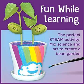 Magic Bean Garden Kit for Kids - Grow Messages and Craft