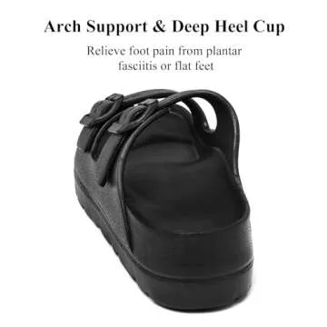 Comfortable Women's Platform Sandals with Arch Support