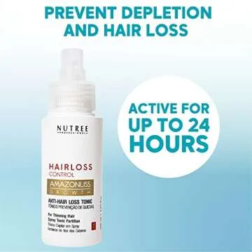 Tonic Hair Loss Control - 4.23 fl.oz Hair Regrowth Serum - Caffeine, Biotin, Bio Vegetal Complex for Hair Roots - Hair Loss Prevention Treatment For Women & Men