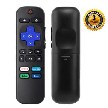 2Pcs Roku Remote for TCL, Hisense, & More - Easy Use