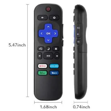 2Pcs Roku Remote for TCL, Hisense, & More - Easy Use