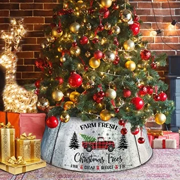 cocomong 29 Inch Metal Christmas Tree Collar for Unique Decor