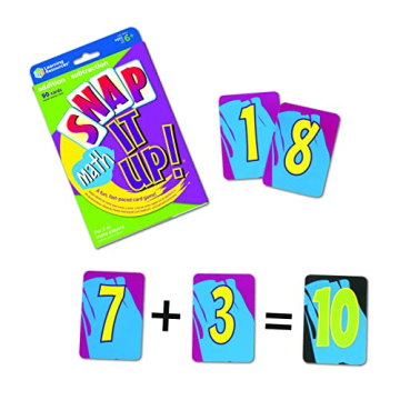 Snap It Up! Math Card Game for Kids Aged 6+