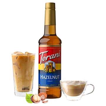 Torani Hazelnut Syrup 25.4 Ounces Pack of 4 - Sweet and Creamy Flavor for All Drinks