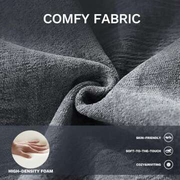 Sectional Sofa Couch Set with Coffee Table-Living Room Sofa Set with 3-Seater Couch, Loveseat Sofa a...