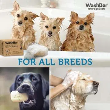 The Natural Dog Shampoo Bar Soap for Itchy Skin Relief - Twin Pack - Dog Soap for Sensitive Skin wit...