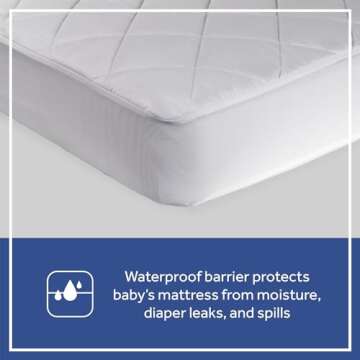 Sealy Baby Waterproof Cooling Crib Mattress Protector
