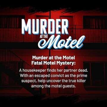 Hunt A Killer Murder at The Motel - an Immersive Murder Mystery Experience - for True Crime Fans with Evidence & Puzzles - Solve Crimes at Date Night or Family Game Night - Age 14+
