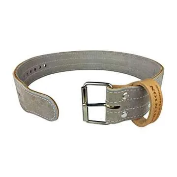 Leather Weight Lifting Belt 3 Inch 10 mm for Powerlifting, Weightlifting, Heavy Gym Training Workouts, for Men and Women - Single Prong Seamless Roller- Made in The USA