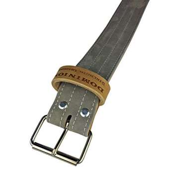 Leather Weight Lifting Belt 3 Inch 10 mm for Powerlifting, Weightlifting, Heavy Gym Training Workouts, for Men and Women - Single Prong Seamless Roller- Made in The USA