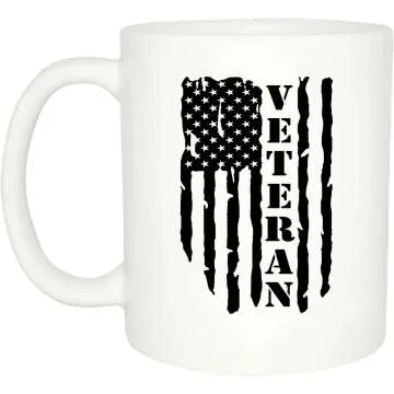 USA Flag Veteran Coffee Mug - Perfect Gift for Vets
