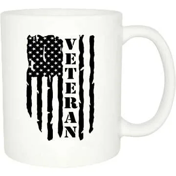 USA Flag Veteran Coffee Mug - Perfect Gift for Vets