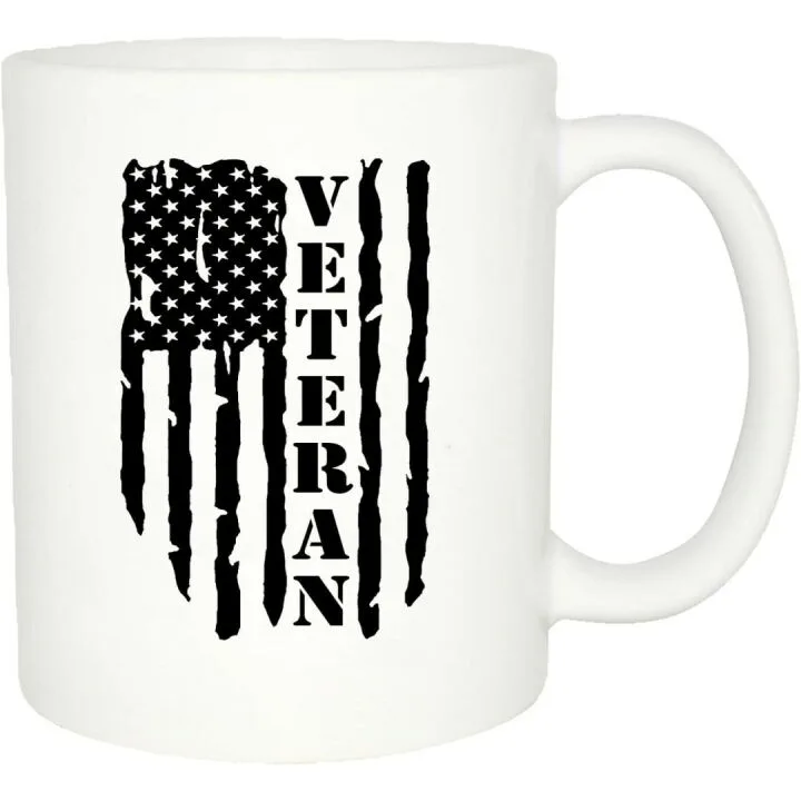 USA Flag Veteran Coffee Mug - Perfect Gift for Vets