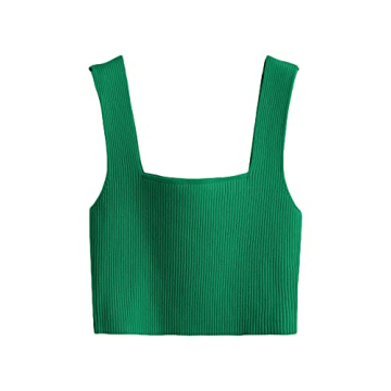 Stylish Verdusa Women's Ribbed Crop Top Sleeveless Tank