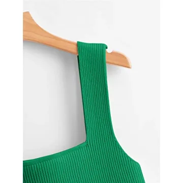 Stylish Verdusa Women's Ribbed Crop Top Sleeveless Tank