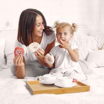 Youpehom Bamboo Bed Tray Table - Versatile & Stylish