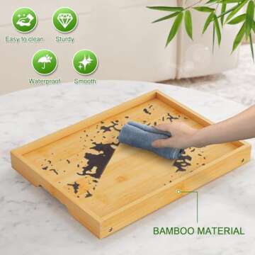 Youpehom Bamboo Bed Tray Table - Versatile & Stylish